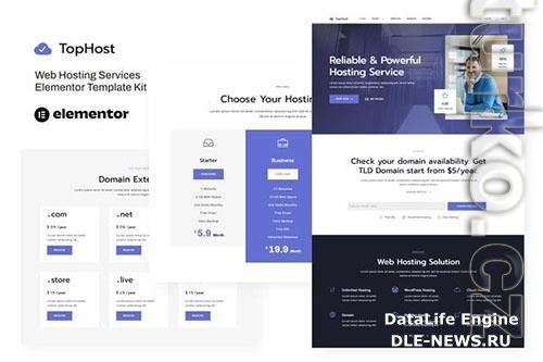 ThemeForest - TopHost - Web Hosting Services Elementor Template Kit/40255374