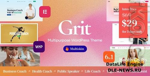 ThemeForest - Grit v1.0.1 - Coaching & Online Courses Multiskin WordPress Theme/40238300