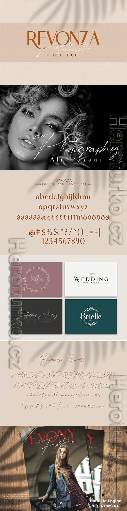 Revonza Authentic Font Duo OTF