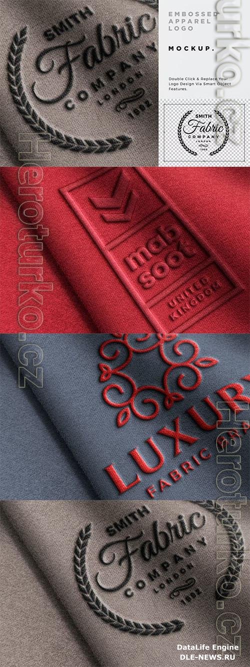 Embossed Fabric Logo Mockup