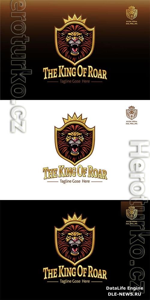 The King Of Roar Luxury Logo Template