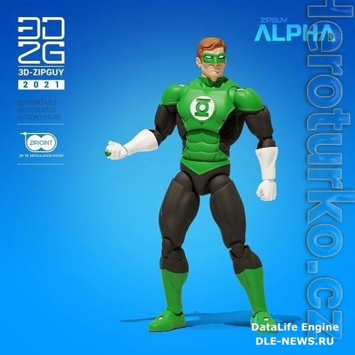 Emerald Guy Action Figure 3D Print