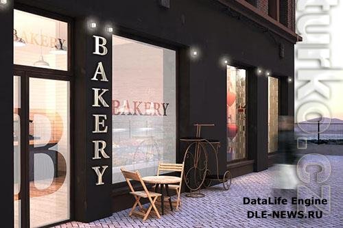 Bakery Facade mockup