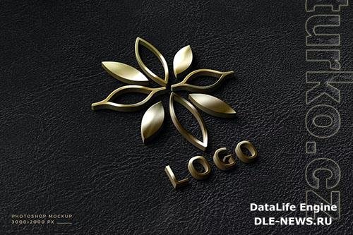 Gold Logo Mockup vol 3 PSD