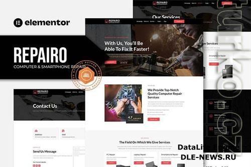 ThemeForest - Repairo - Computer & Smartphone Repair Elementor Template Kit/39744217