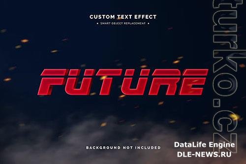 Futuristic 3D Text Effect Mockup