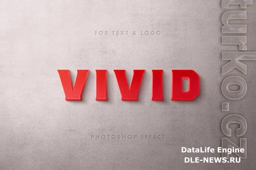 Red Typography Logo and Text Effect