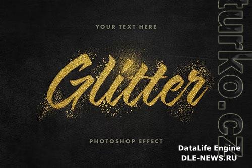 Golden Glitter Text Effect