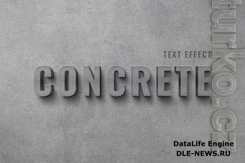 Concrete Wall Text Effect