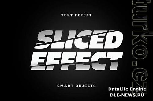 Sliced Letters Text Effect PSD