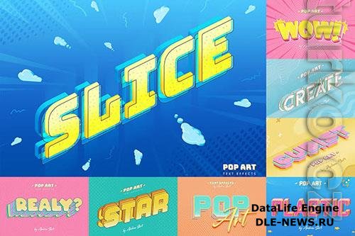 Sliced Pop Art - Text Effects PSD