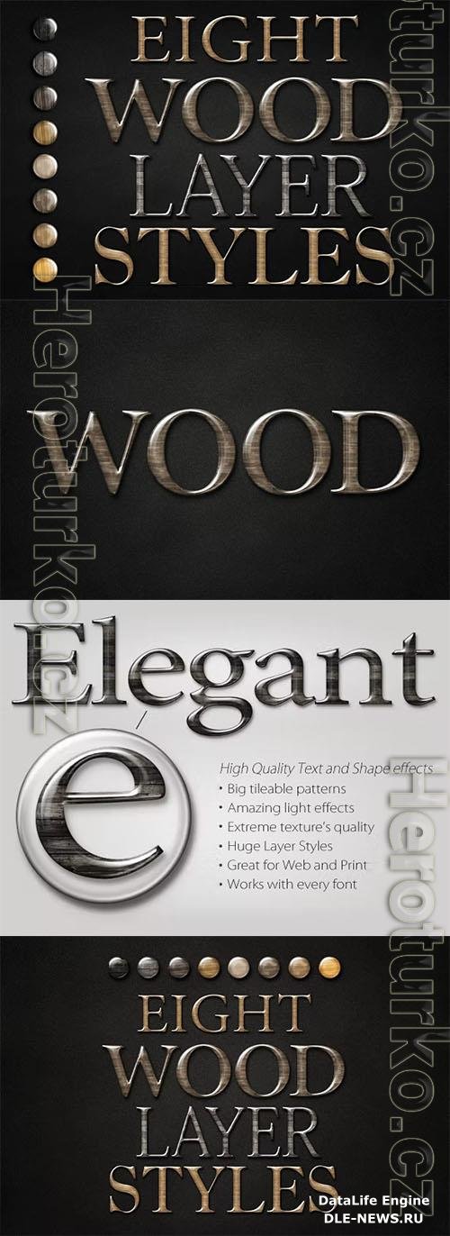 Wood Text Logo Effect for Photoshop PSD