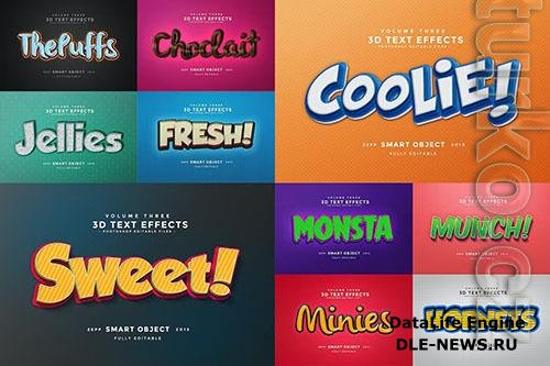 3D Text Effects Vol.3 PSD