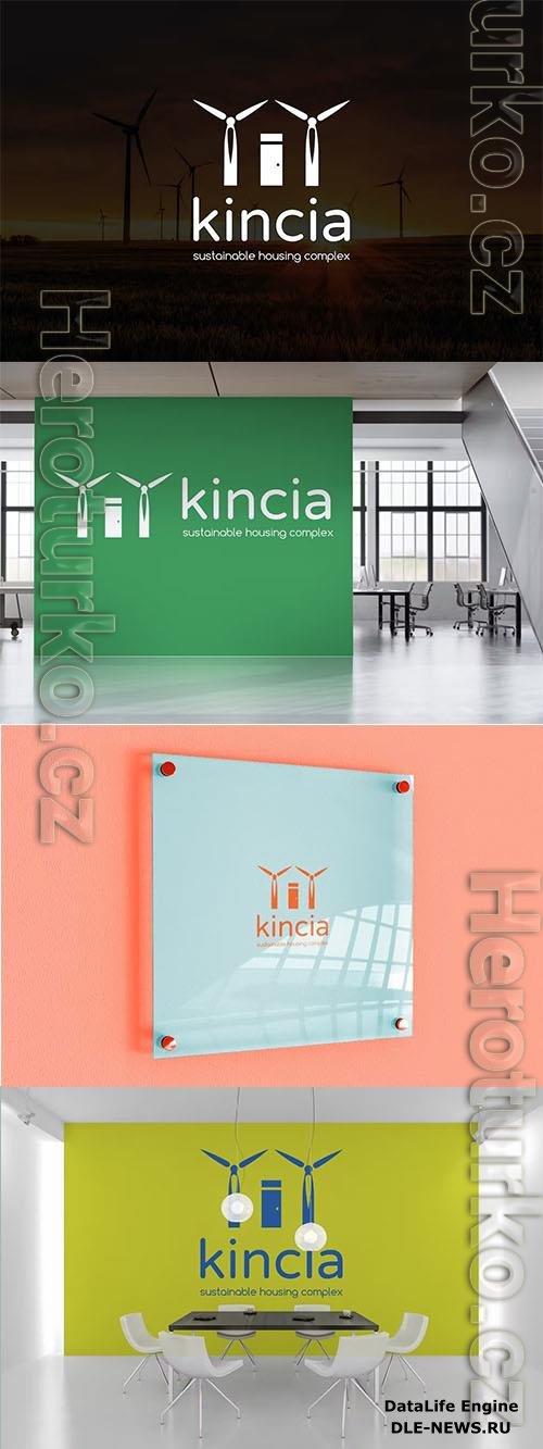 Kincia Negative Space Green Energy Logo