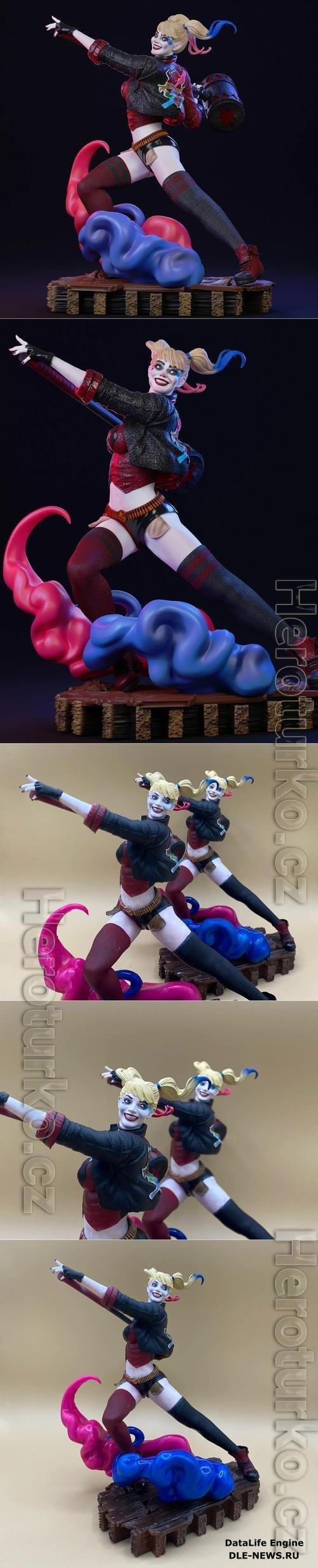 Harley Quinn Statue 3D Print