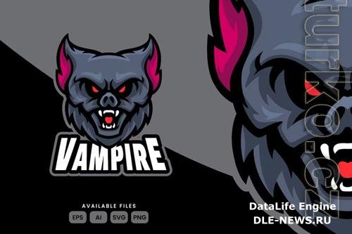 Bat Vampire Mascot Logo