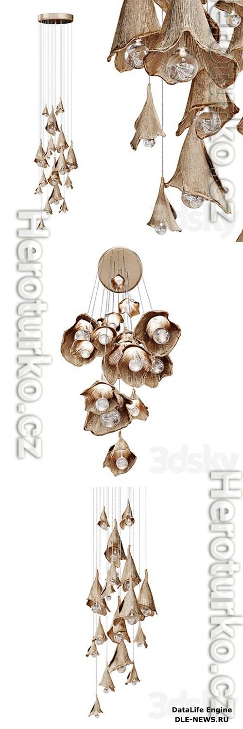 Pendant light in the form of flowers KOLOKOLCHIKI 3D Models