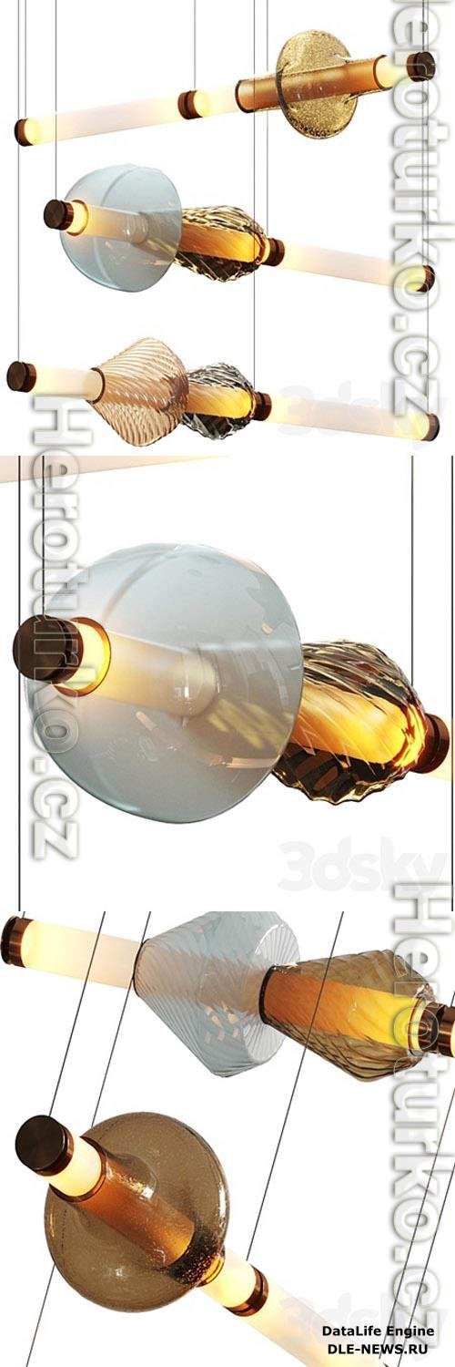 Gabriel Scott Luna Kaleido Pendant Lamps Complication 1 3D Models