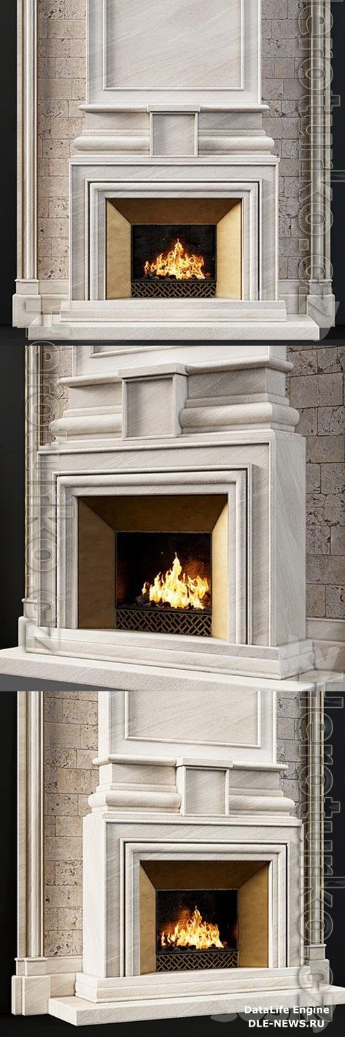 Fireplace modern 77 3D Models