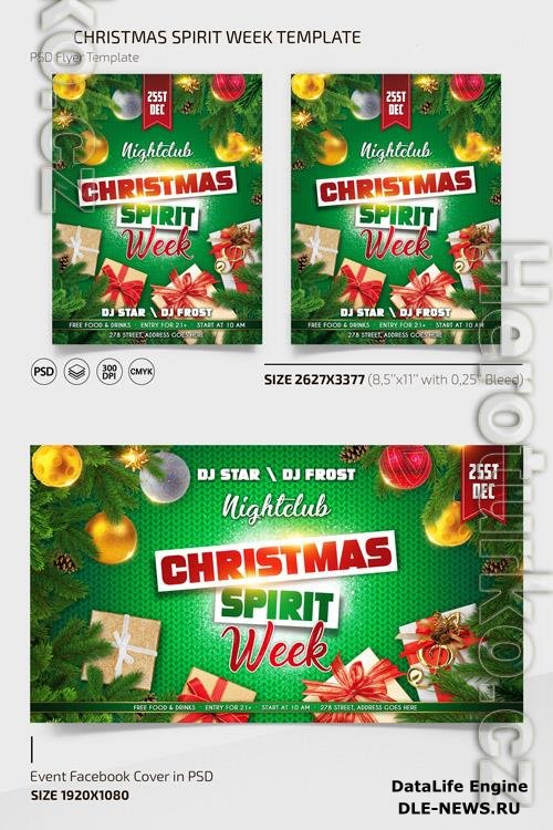 CHRISTMAS SPIRIT WEEK TEMPLATE + INSTAGRAM POST (PSD)