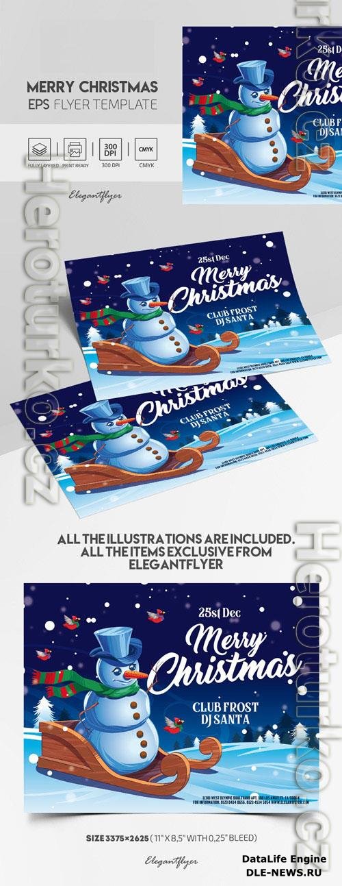 Illustrated Christmas Flyer Template