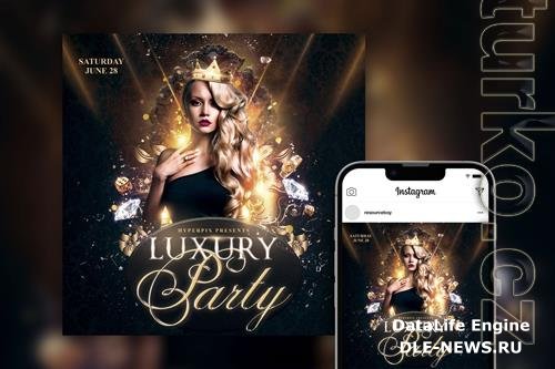 Stylish Luxury Night Party Instagram Post Template