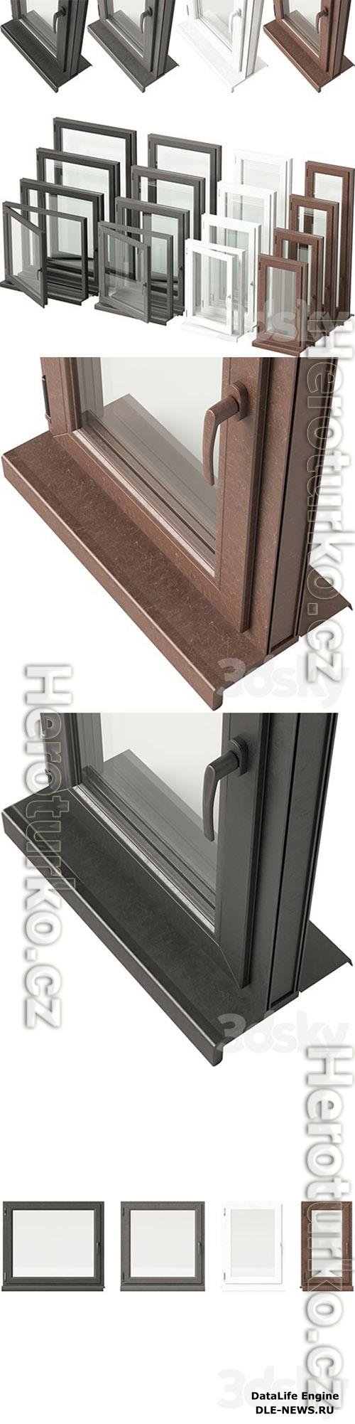 Double Glazed Window VOL. 01 3D Models