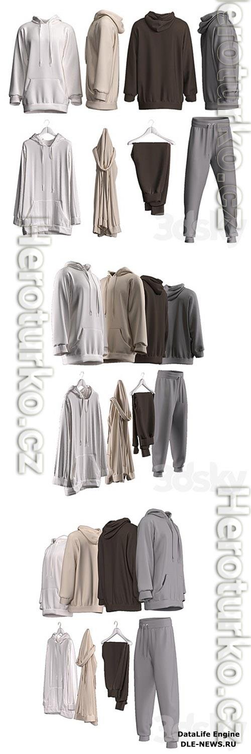 Clothes set 2 3D Models