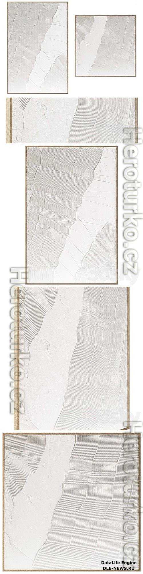 Boheme Home  Plaster Paintings Set 3D Models