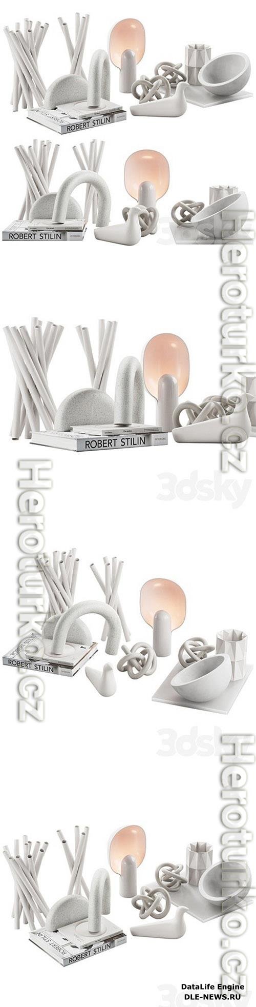 021 WHITE decorative pack PART 1 3D Models