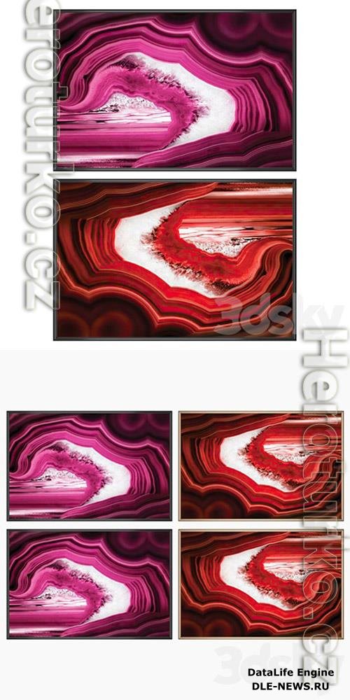 Set of wall paintings No 3728 3D Models