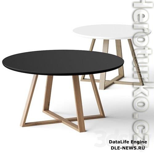 Nordic Studio Minimalist Creative Round Coffee Tables 3D Models