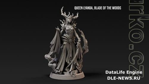 Loot Studios Miniatures - Queen Lyanda Blade of the Woods 3D Print