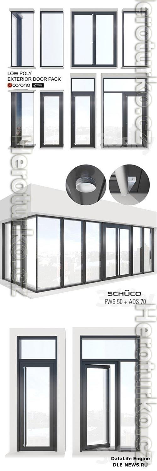 EXTERIOR DOOR SYSTEM SET 3D Models