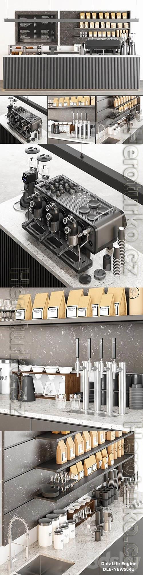 Coffee shop 03 3D Models