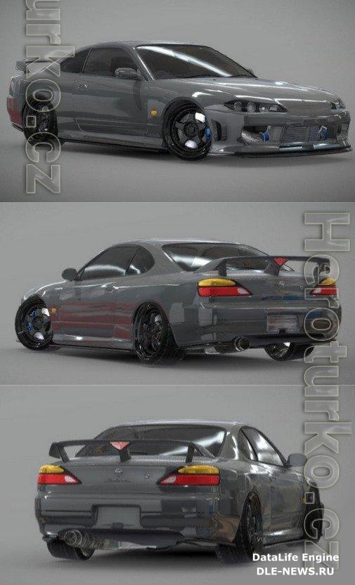 Nissan Silvia S15 PBR 3D Models