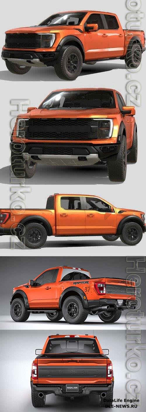 Ford F-150 Raptor 2022 3D Models