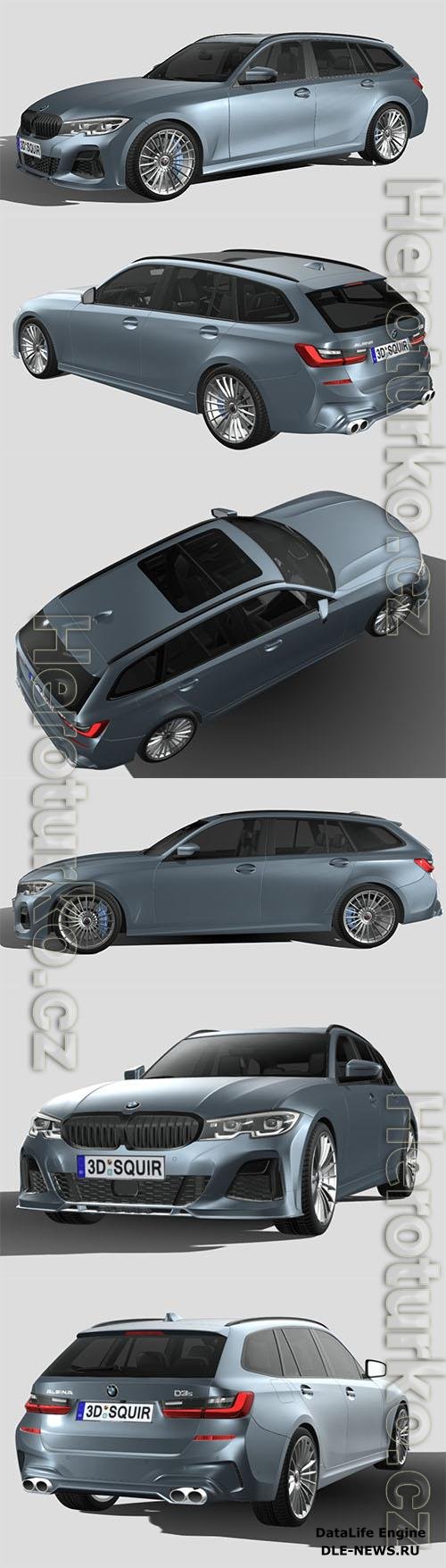 BMW Alpina D3 S touring 2020 3D Models