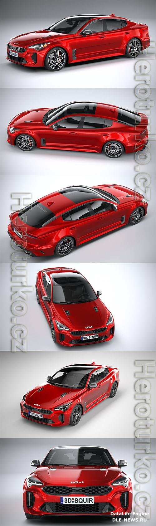 Kia Stinger GT 2022 3D Models