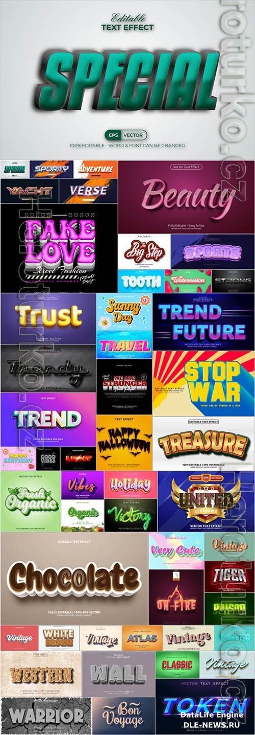 50 Text effect exclusive set vol 2