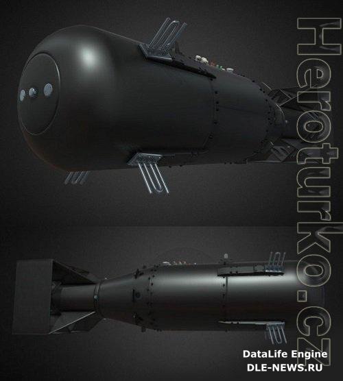 The worlds first atomic bomb PBR 3D Models