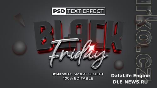 Black friday text effect style editable text effect