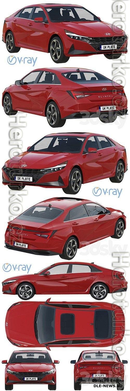 Hyundai Elantra 2021 3D Models