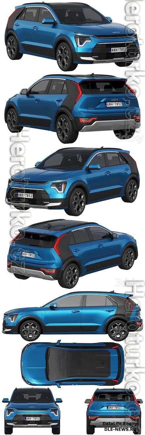 Kia Niro 2023 3D Models