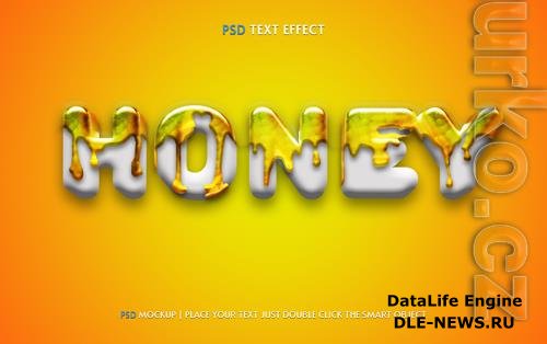 Honey psd text effect easy editable
