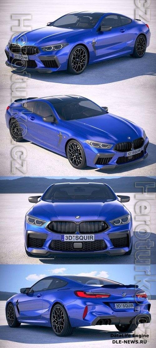 BMW M8 Gran Coupe Competition 2020 3D Models