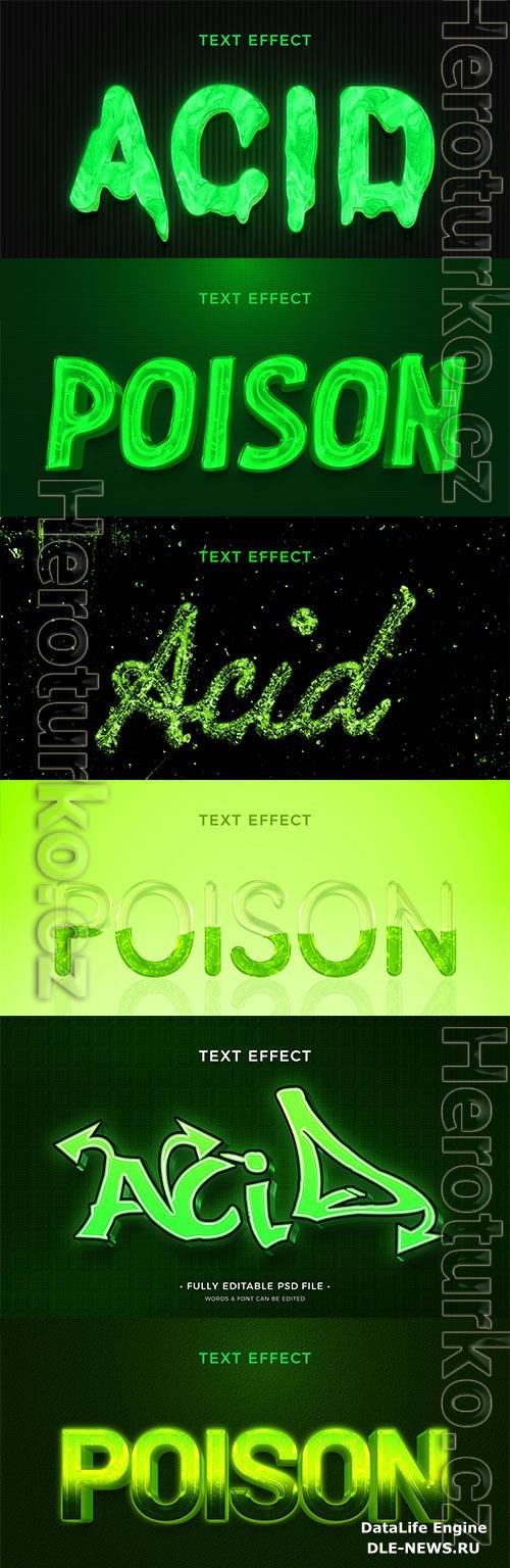 Psd style text effect editable set vol 40