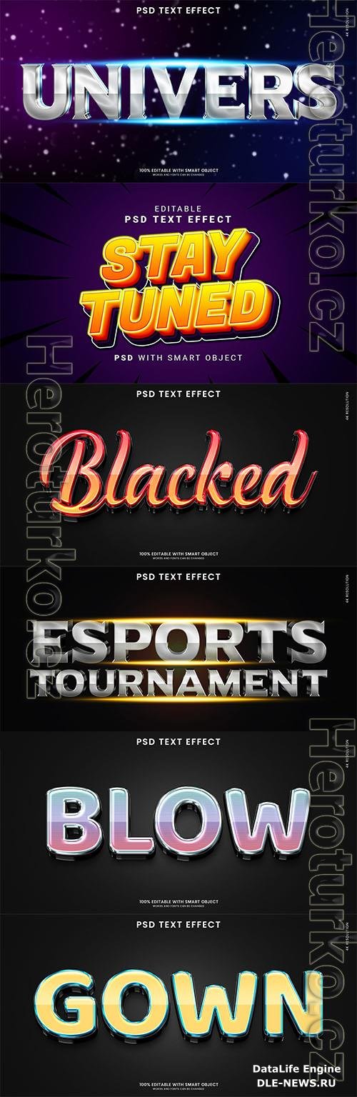 Psd style text effect editable set vol 34