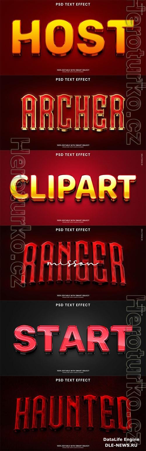 Psd style text effect editable set vol 33