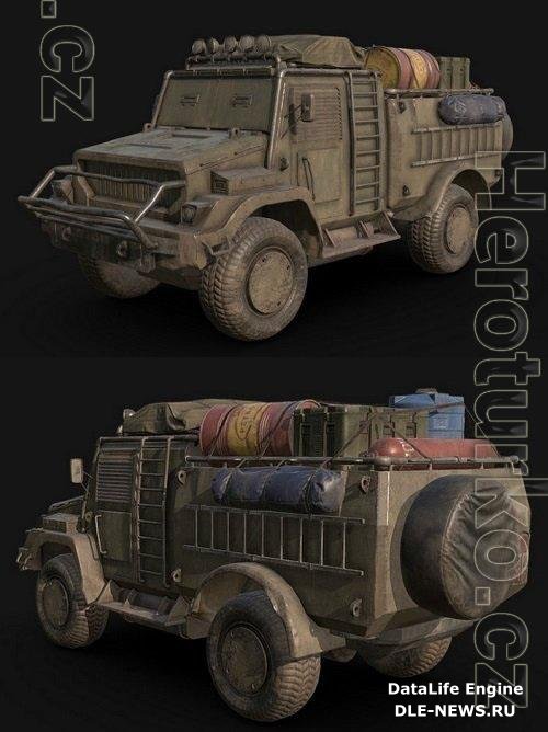 Nomad combat vehicle PBR 3D Model